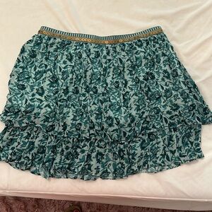 Two tier floral ruffle skirt from Anthropologie